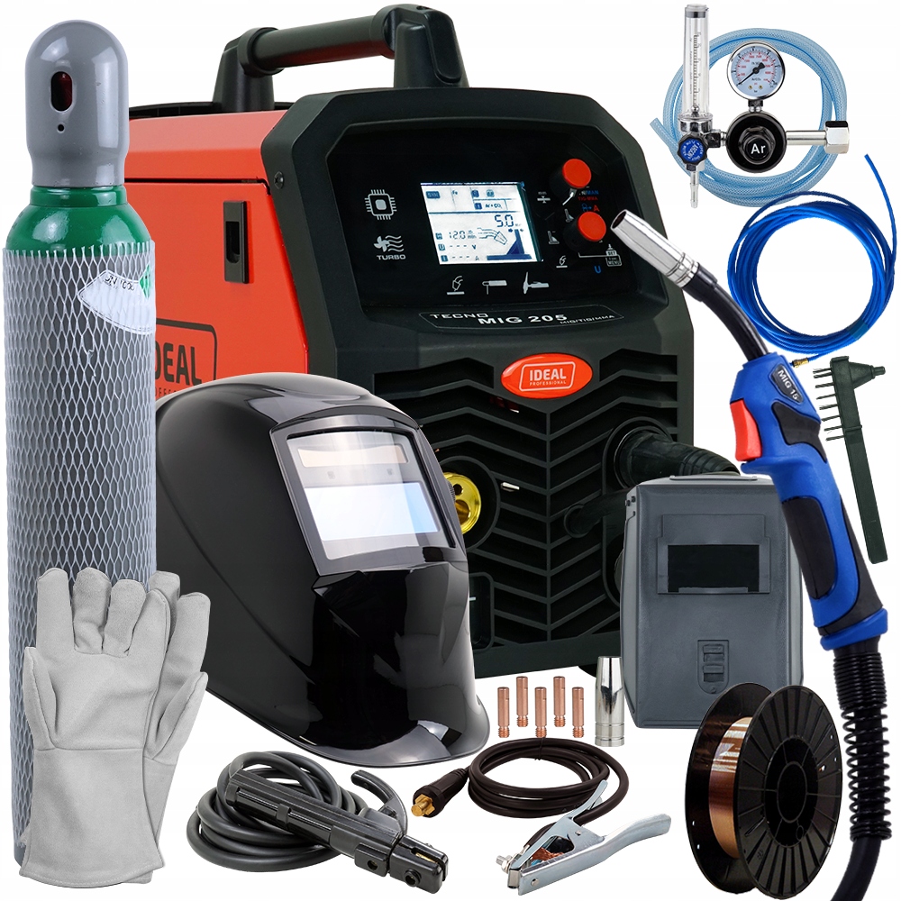 Spawarka do lutospawania MIG MAG 200A CuSi3 Zestaw