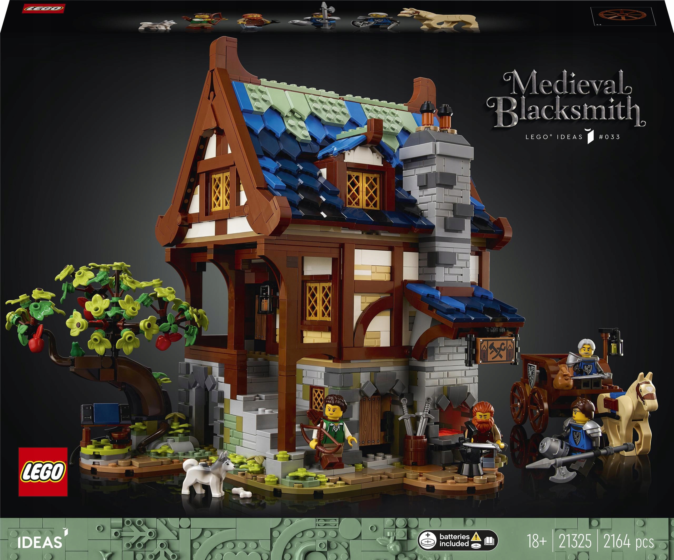 

Lego Ideas Średniowieczna kuźnia 2164 el. 21325