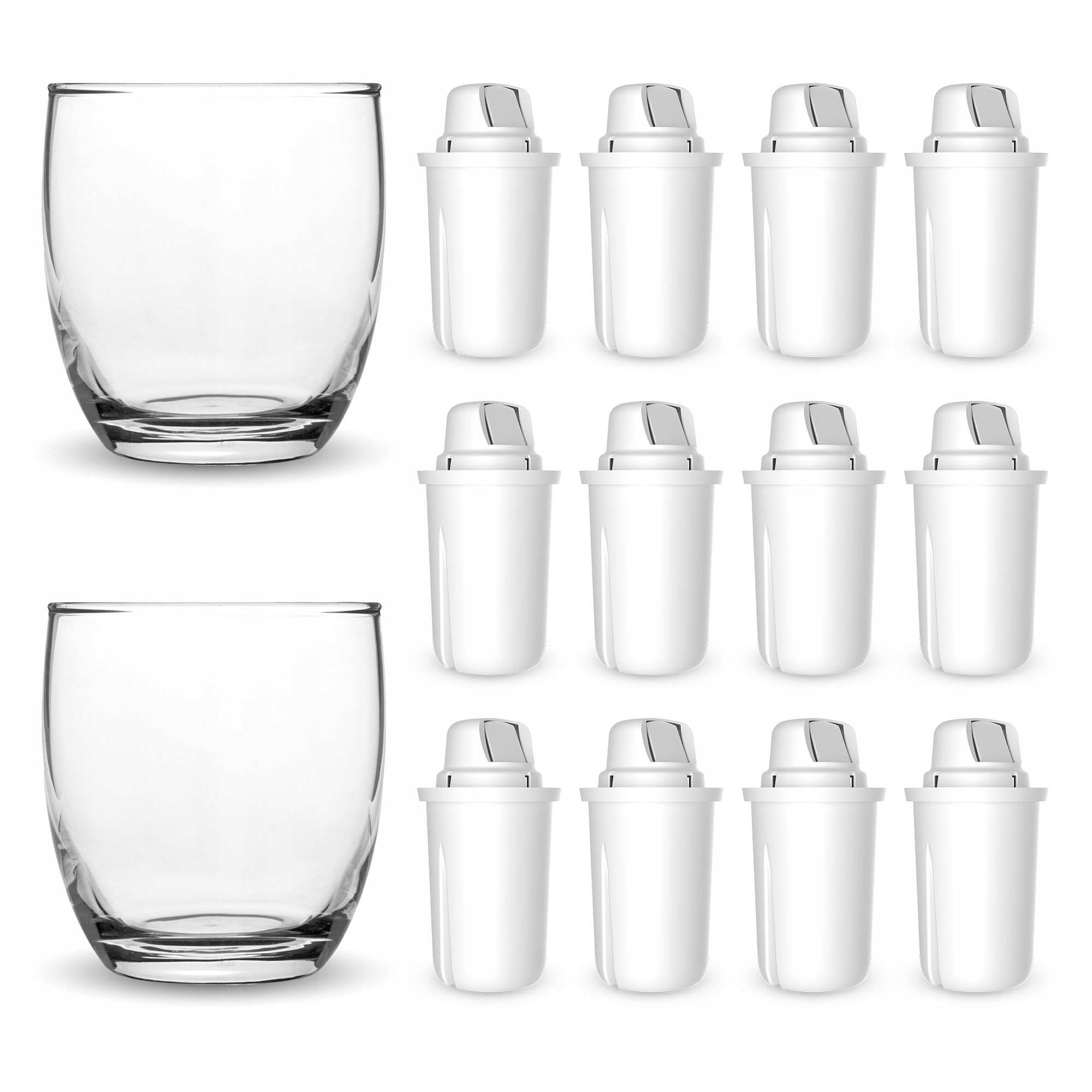 Set 2x sklenice 220 ml 12x filtr Dafi Classic do filtrační konvice