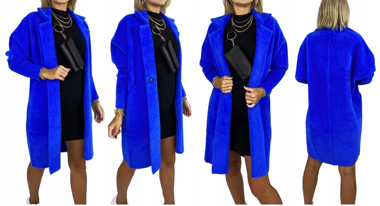 

Płaszcz Alpaka Długi Płaszczyk Wełna Kurtka XXL