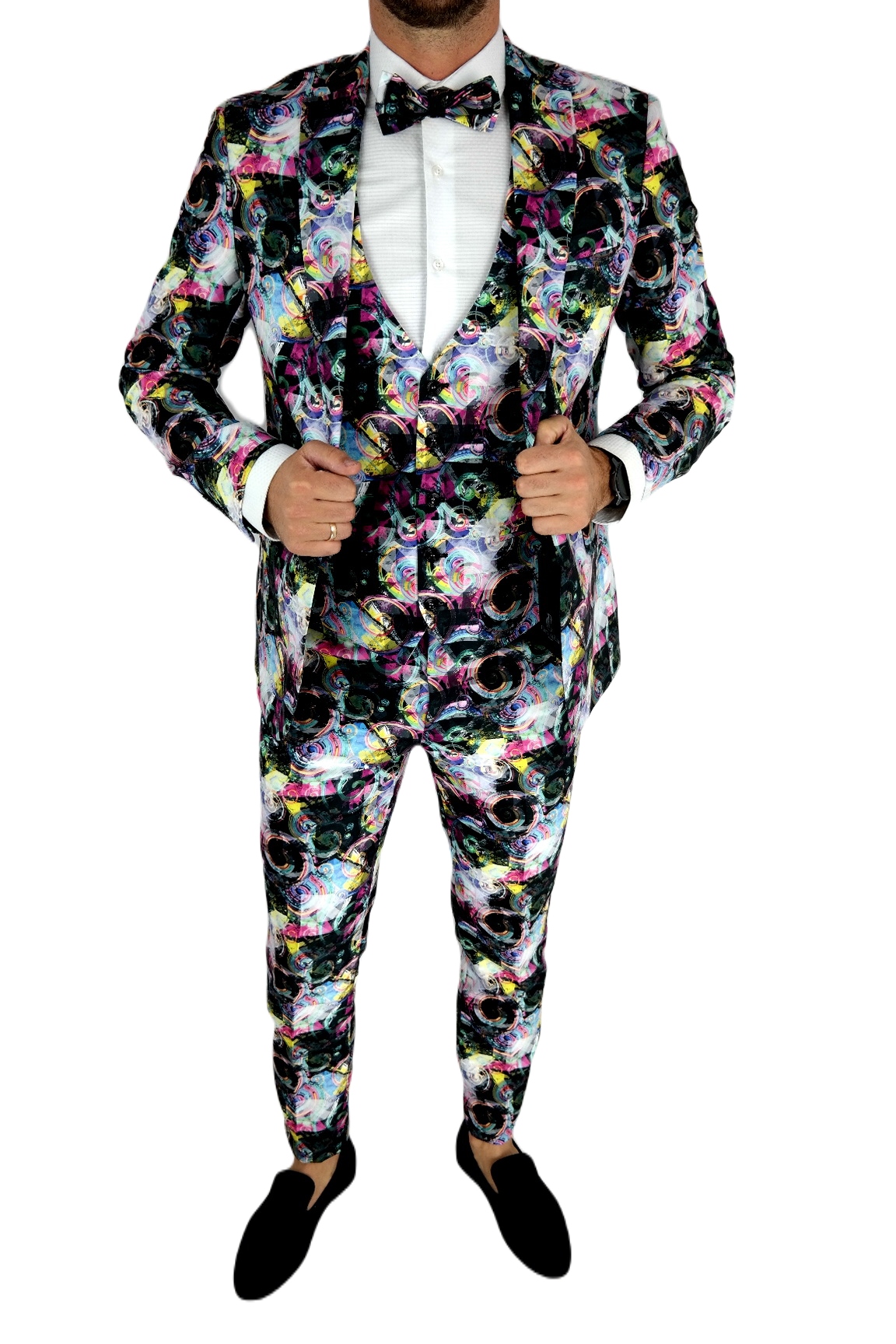 GIOVANNI PERA Garnitur męski G603 ślimak 64 XXXXL Rozmiar 64