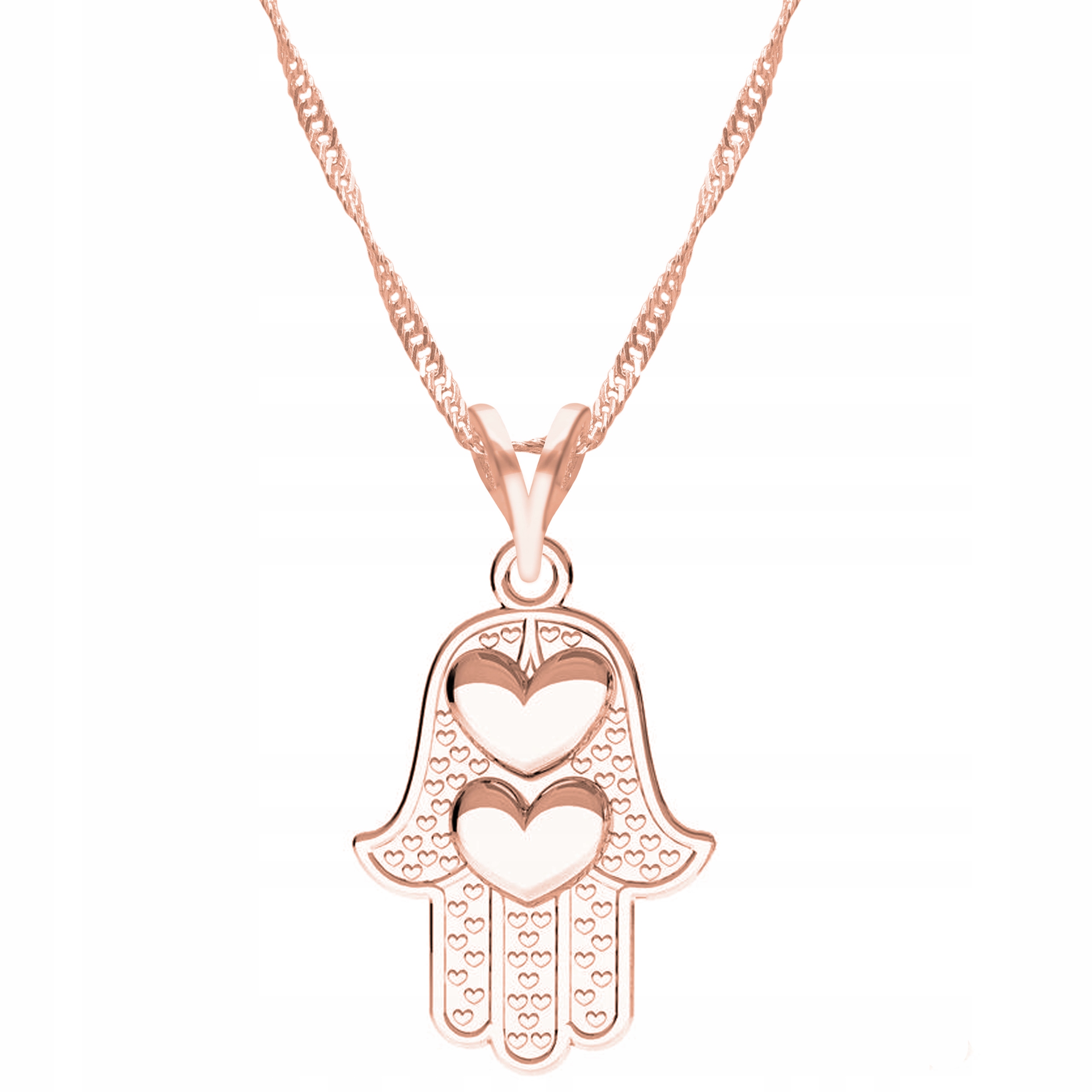 Řetízek zlatý náhrdelník 925 Ruka Prozřetelnosti