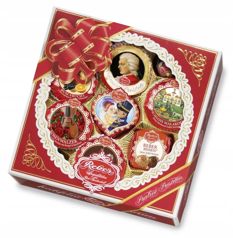 Levně Pralinky Reber 340 g čokolády jako dárek Reber