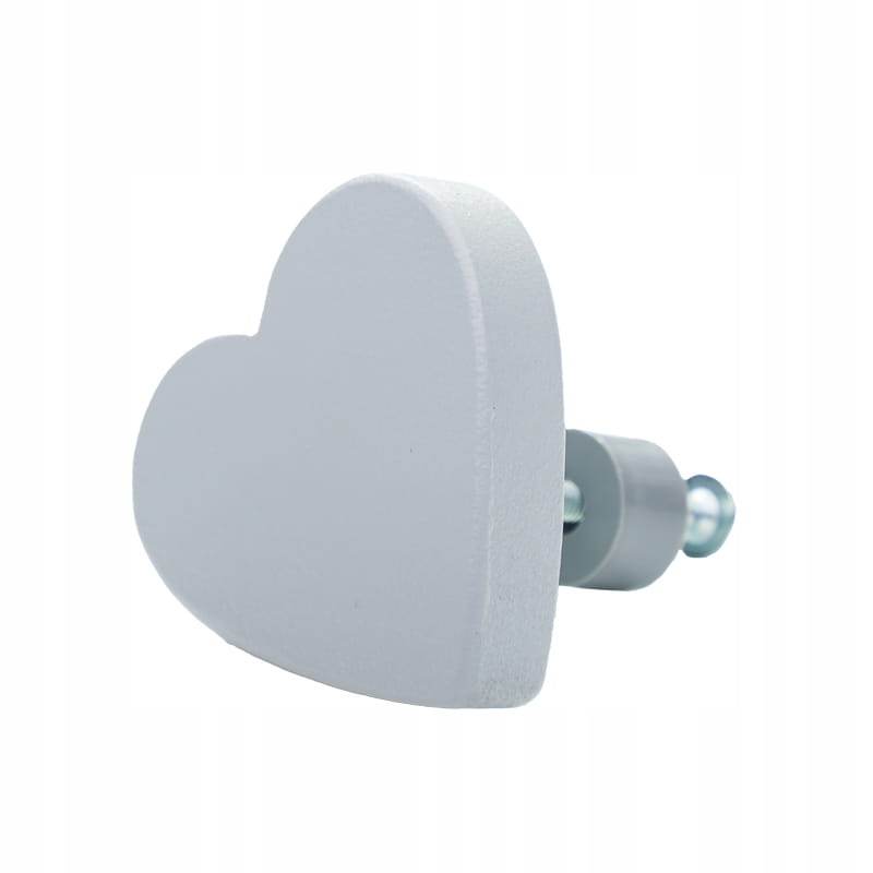 

Uchwyt Gałka do mebli Serduszko drewniane szare