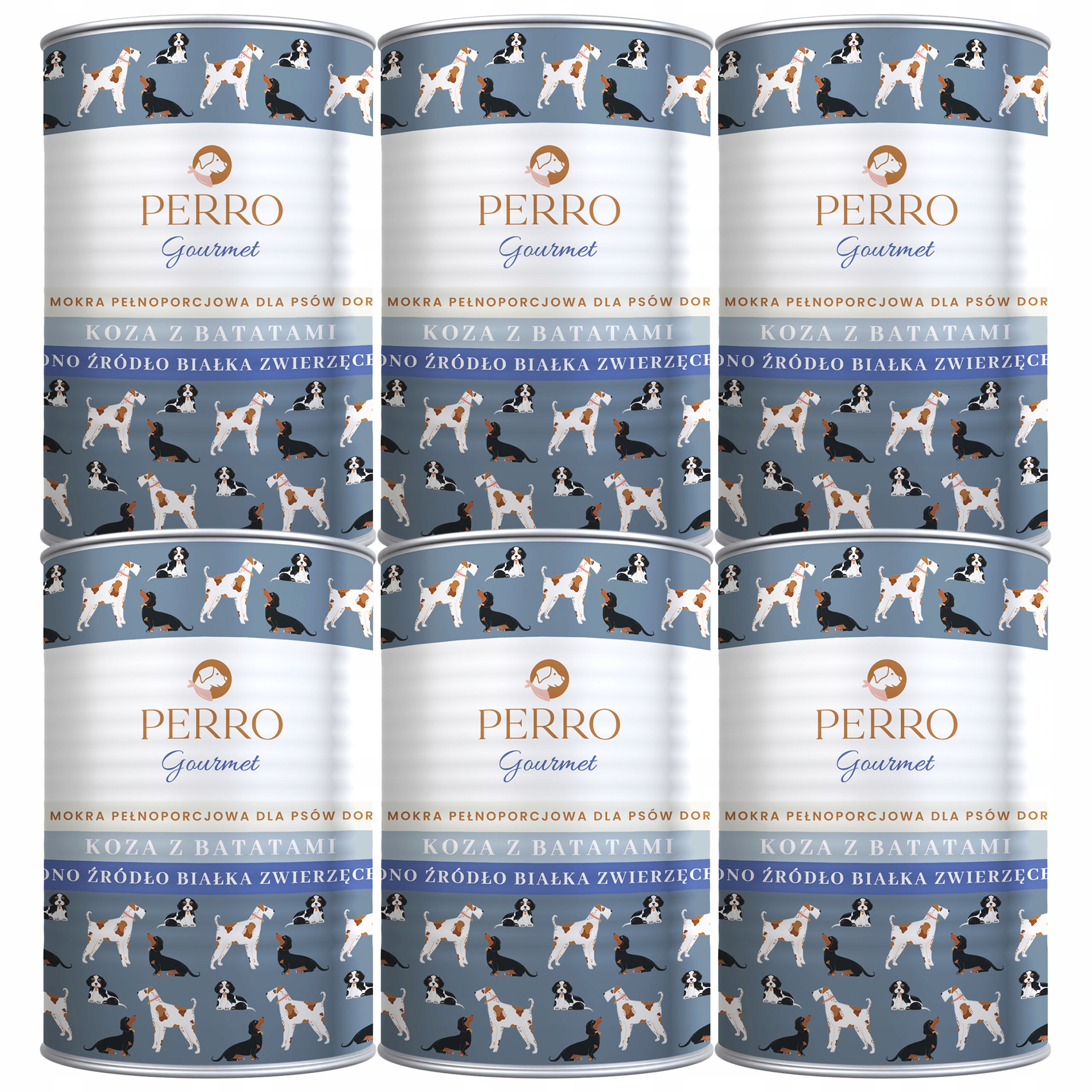 Levně Perro Gourmet Krmivo mokré pro psa Koza s batáty 6 x 400 g