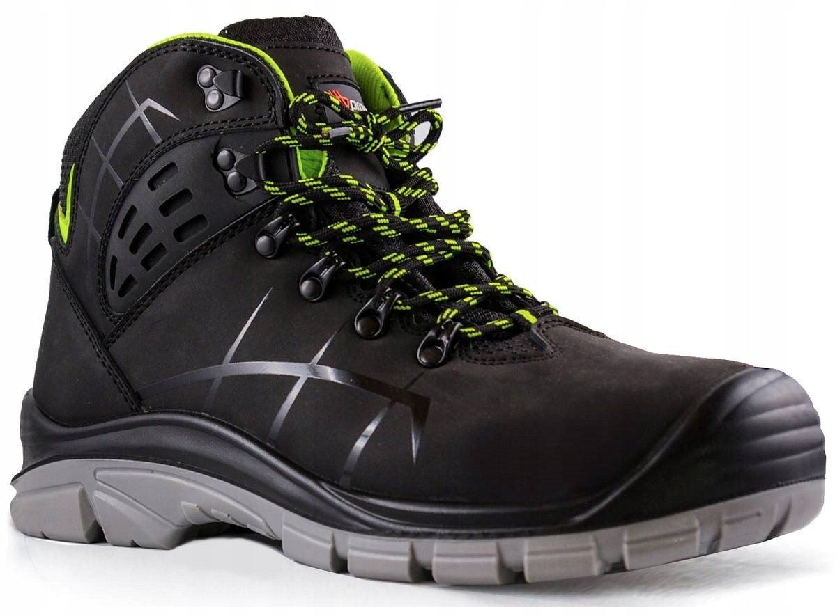 Buty robocze S1 męskie Trzewiki Sportowe Bhp z Noskiem Skóra Nubukowa 45