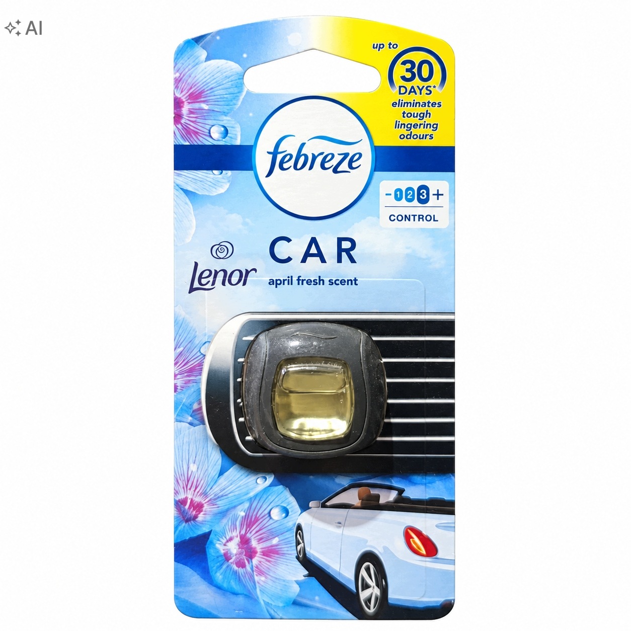 Febreze Car Clip On Freshener Spring zapach samochodowy do kratki nawiewu