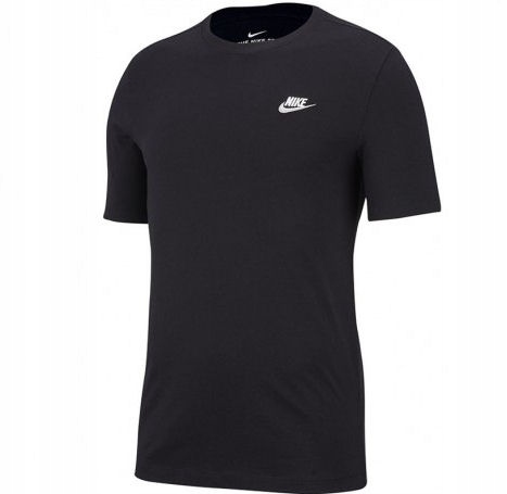 Tričko pánské Nike AR4997-013 bavlněné černé sportovní tričko basic M