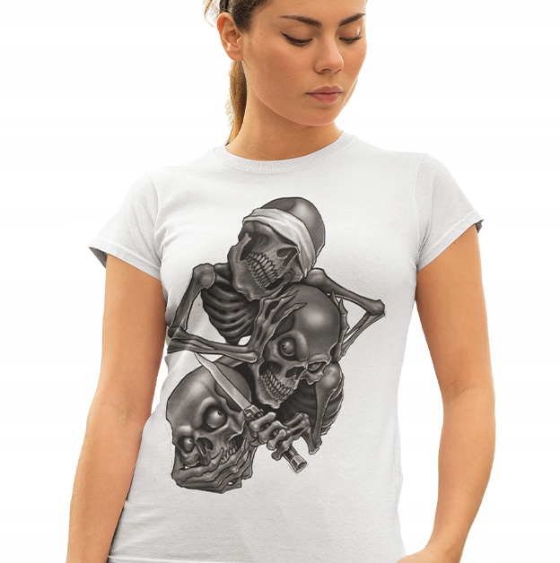

Koszulka Damska Horror/rock Skull