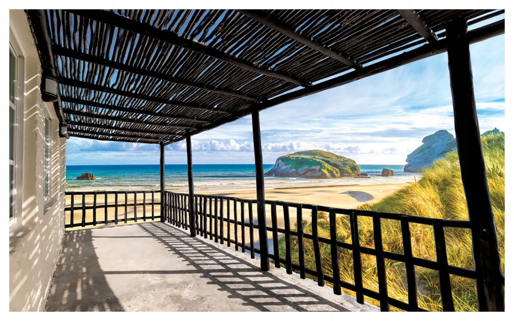 Fototapeta vlies Pohľad z balkóna More Ocean Pláž Relax 350x250 lepidlo