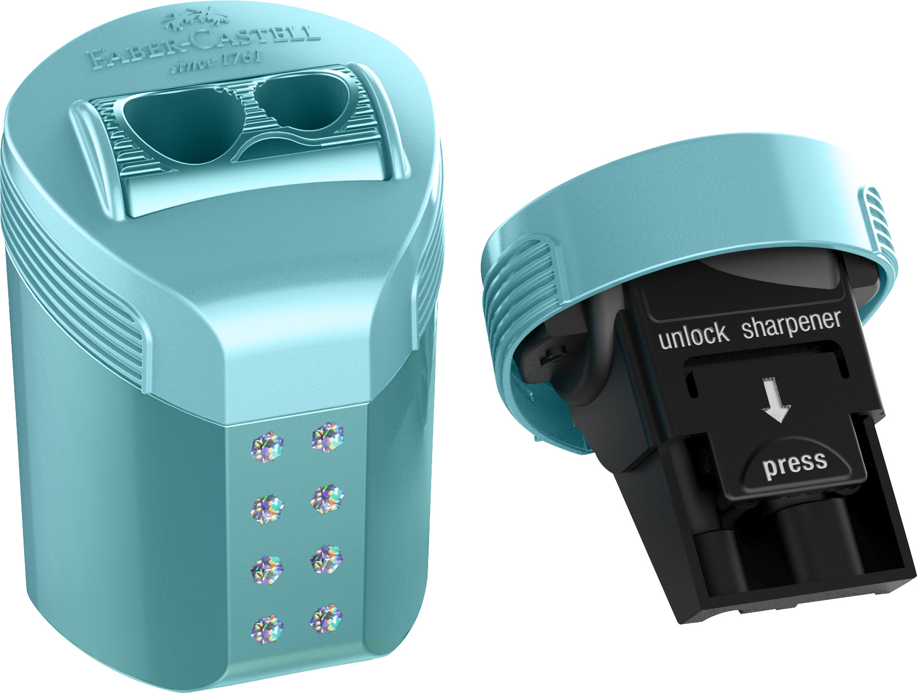 FABER-CASTELL Temperówka pojemnik RollOn Sparkle Stan opakowania oryginalne