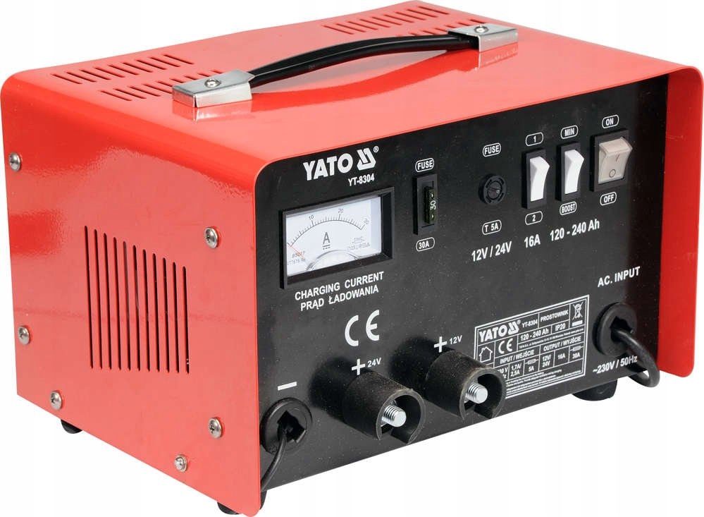 YATO YT-8304 выпрямитель 12/24V 16A 240AH пуск