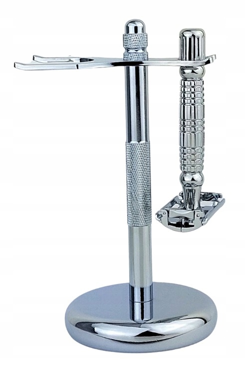 ZESTAW DO GOLENIA PĘDZEL DO GOLENIA Z BORSUKA MASZYNKA NA ŻYLETKI STOJAK Kod producenta Z-605