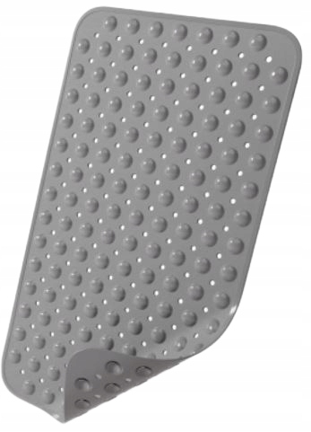 ANTYPOŚLIZGOWA MATA Wkładka do wanny PRZYSSAWKI szara