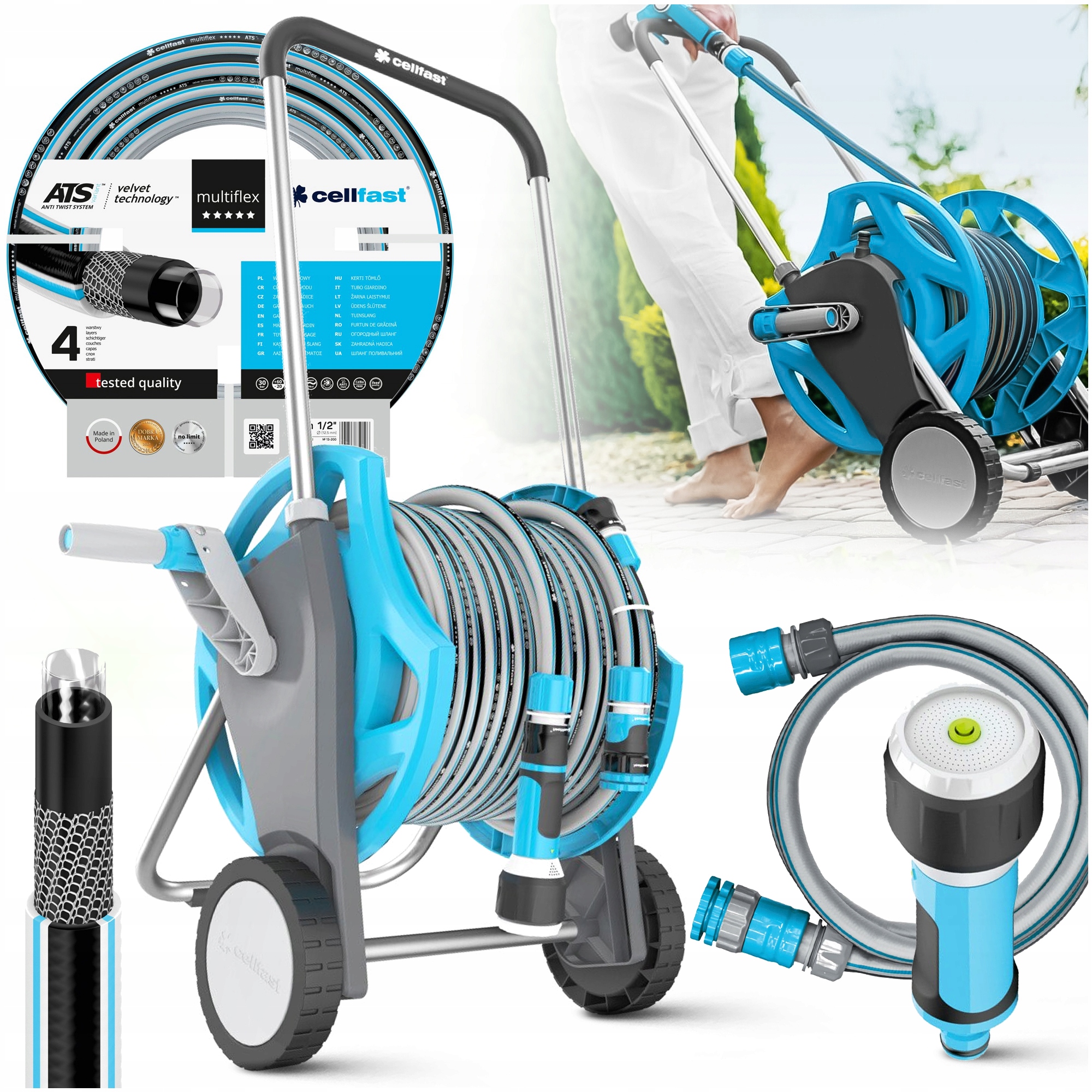 Průtokový Buben Na Kolech Cellfast Ergo Dicover