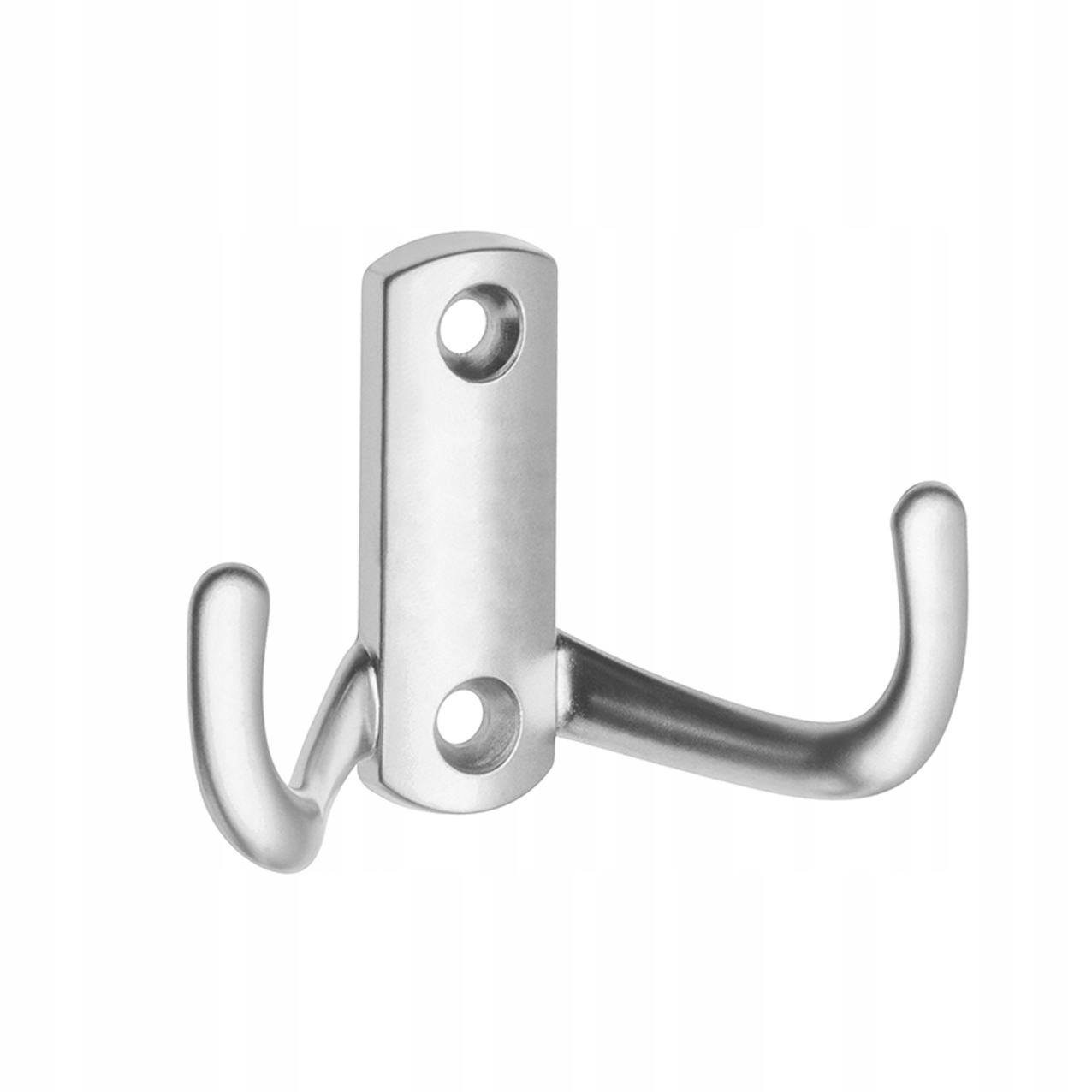 

Wieszak meblowy E1-K23, 2 ramienny, Aluminium mat