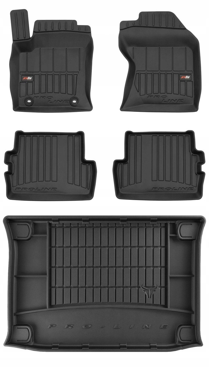 Set 3D Gumové rohože a rohože Ford Focus Mk1 hatchback 1999-2006