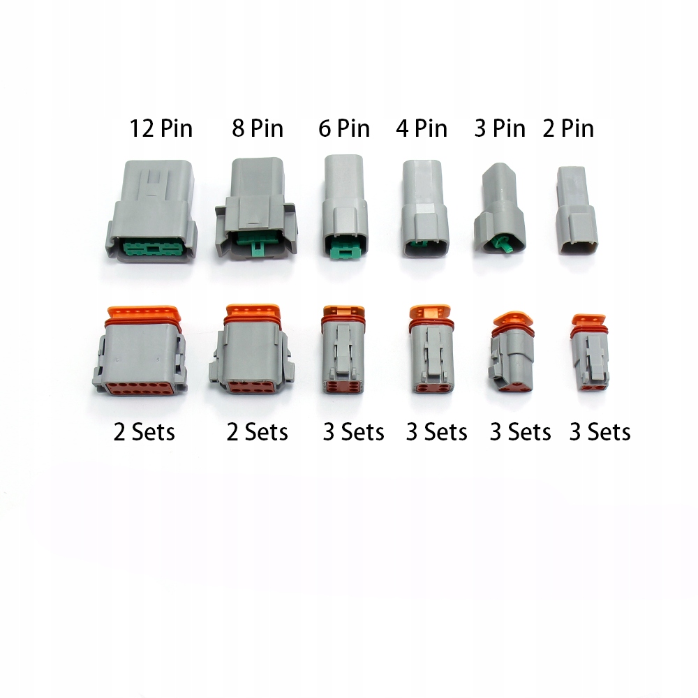 Zestaw Złącza i konektory DEUTSCH DT 250 elem. Typ samochodu Samochody osobowe