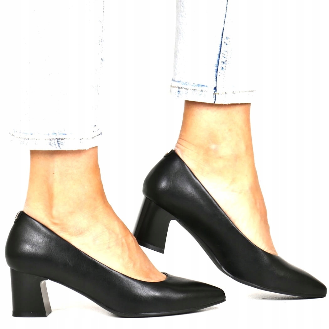 iButy Lodičky Na Bloku Elegantní Pohodlné Černé Klasické Pohodlné New