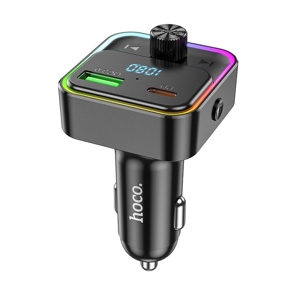 Ładowarka samochodowa Hoco Usb A Usb C QC3.0 Pd 30W z transmiterem E81