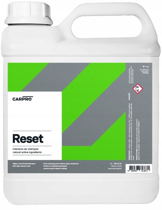 CARPRO RESET ШАМПУНЬ ДЛЯ МИТТЯ АВТОМОБІЛЯ 4L