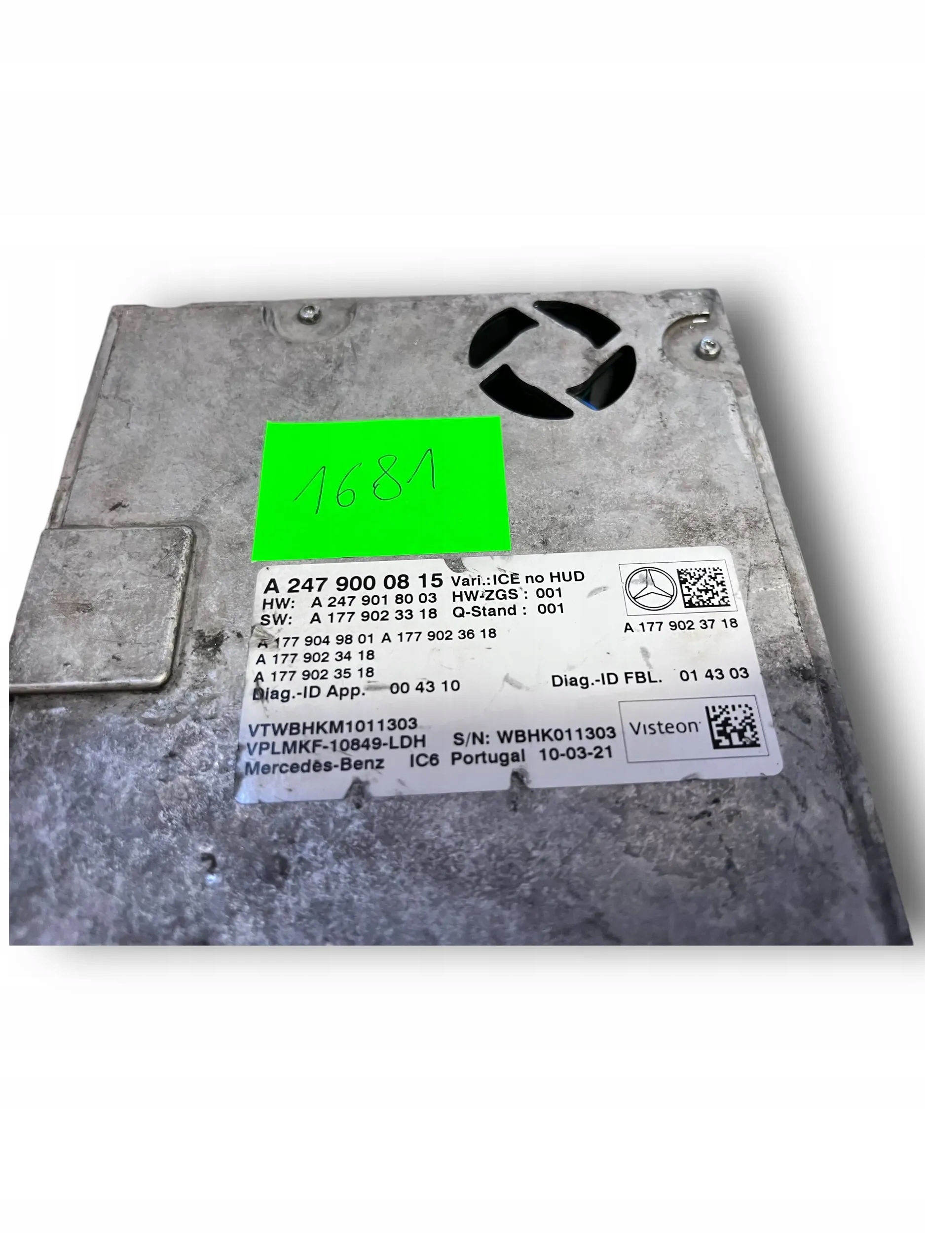 MERCEDES W247 Module Instruments tachymètre compte tours A2479000815 @M