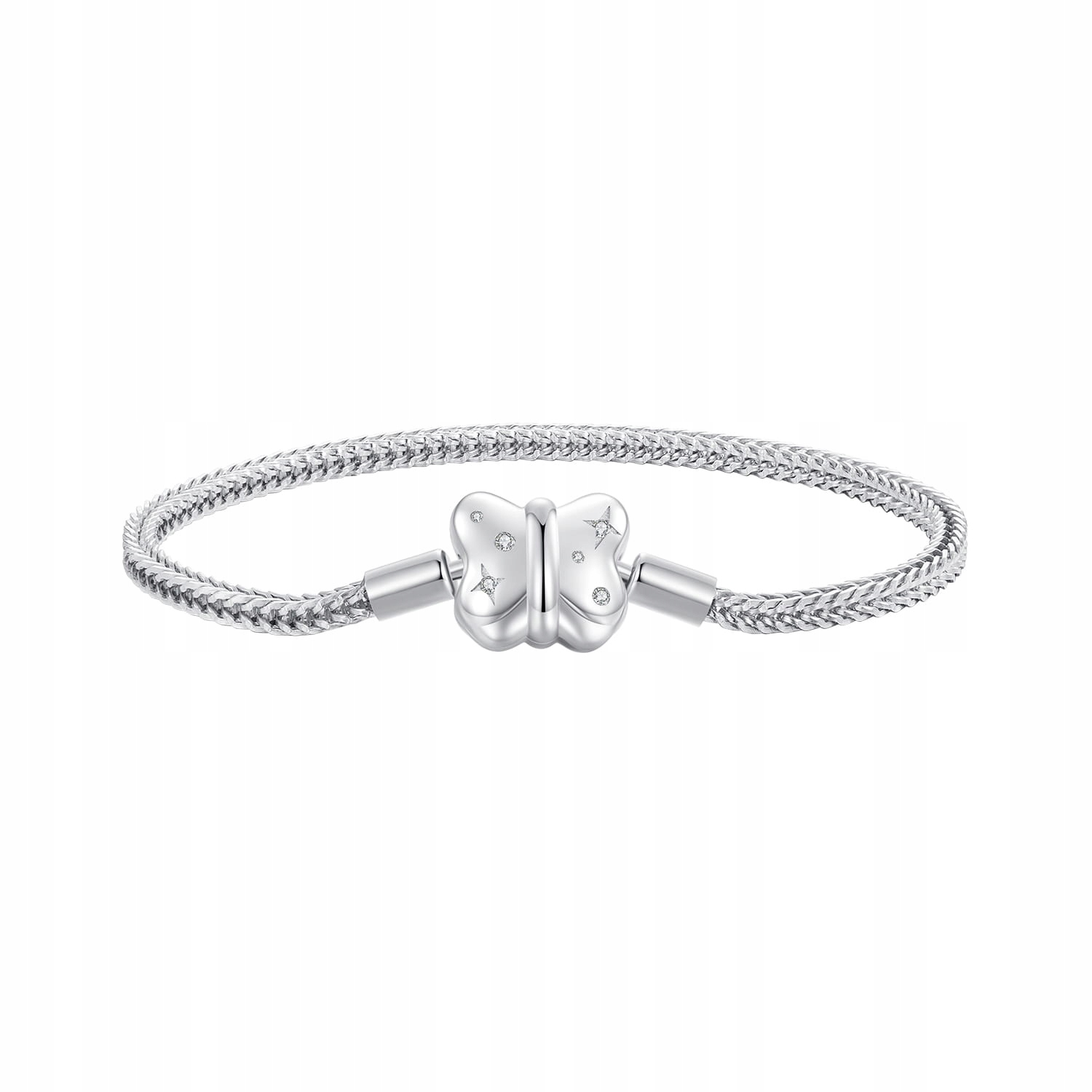 Modulární náramek, základna pro motýlkové chrámy, 17 cm, stříbro 925