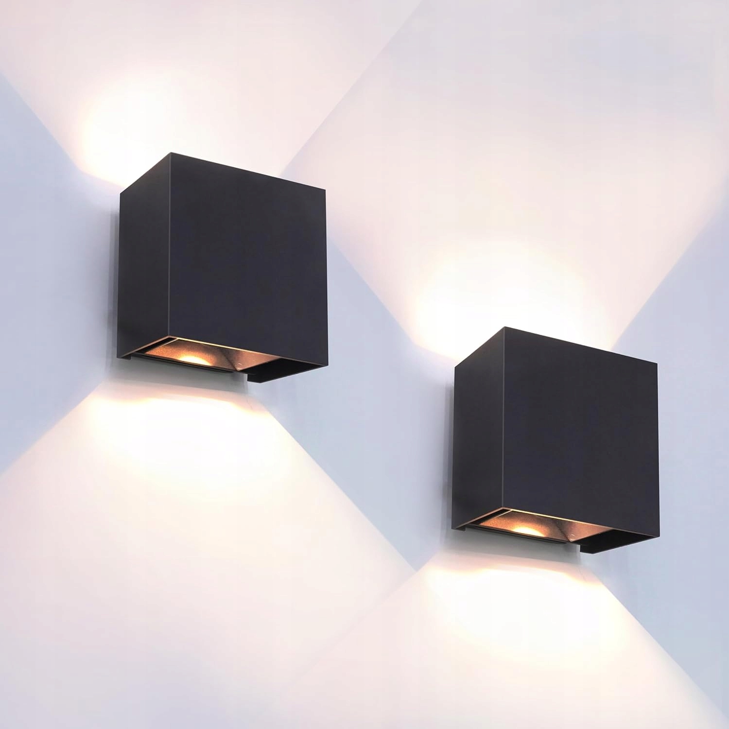 2x obývací pokoj chodba nástěnné svítidlo Venkovní Led Fasádní Lampa Nahoru A Dolů
