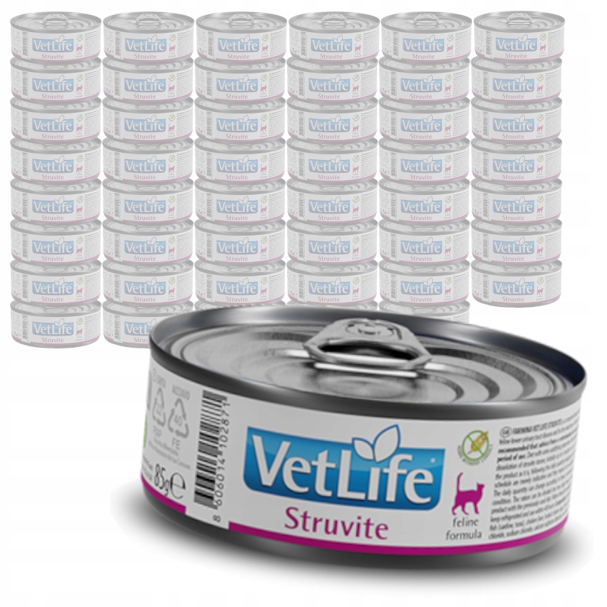 Levně Farmina Vet Life Struvite Feline 48x85g Pro Kočky Krmivo se struvitovými kameny