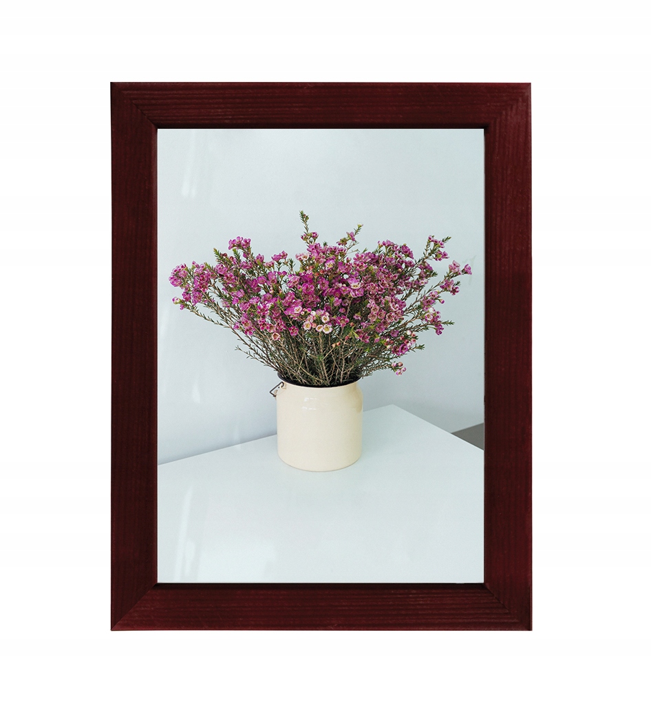 

Ramka drewniana Sosna bordowy 20x25 cm