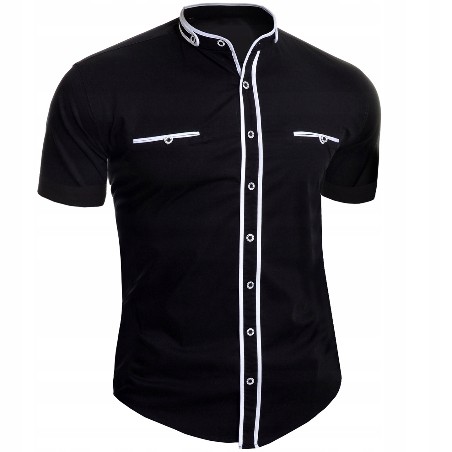 Pánská Elegantní košile Každodenní stojáček Regular Svatba Svatební Hostina