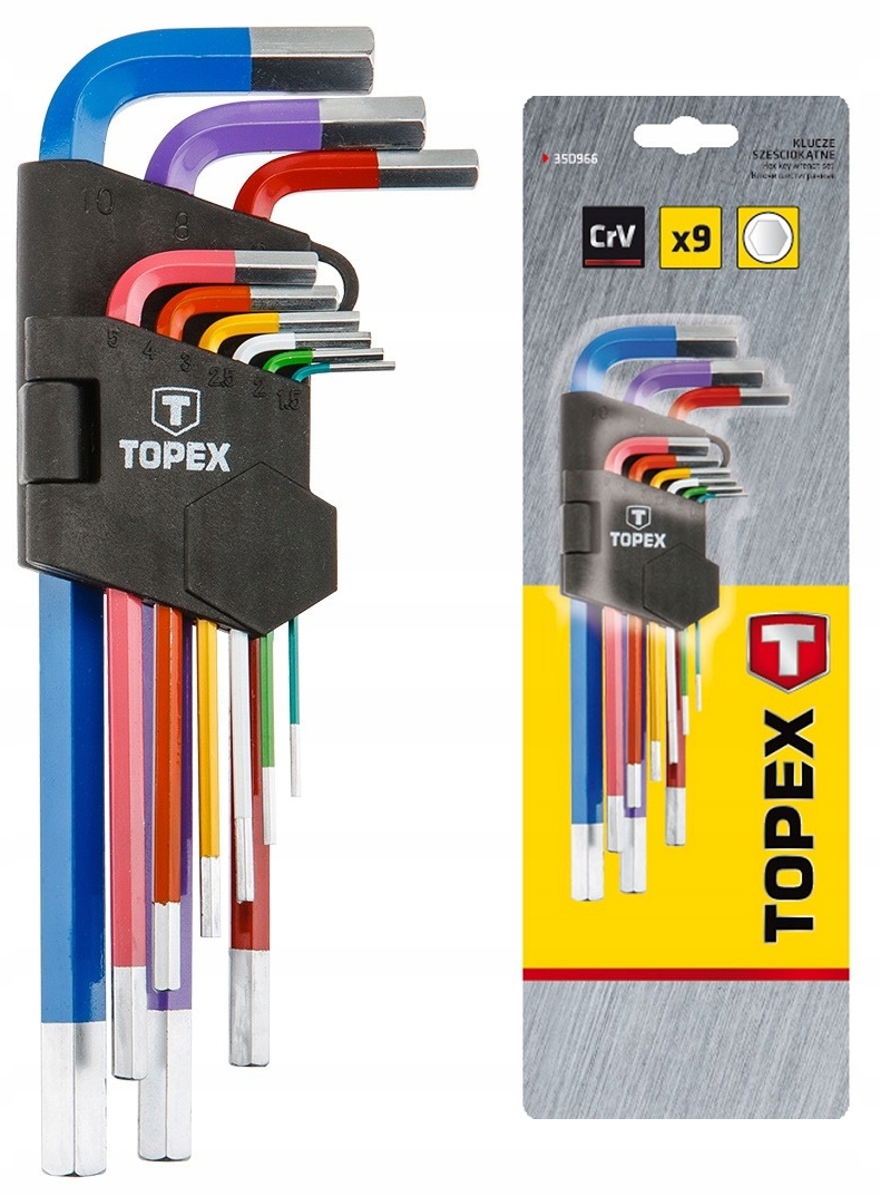 

Klucze Imbusowe Hex Zestaw Imbus 1,5-10 Topex