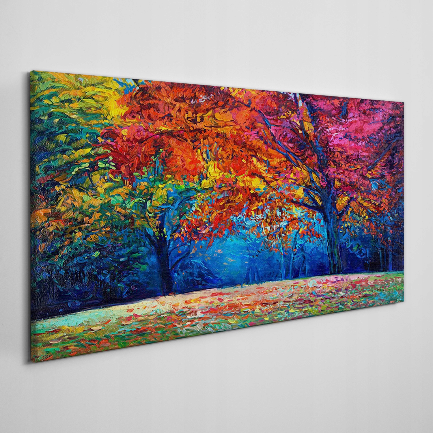 

Nowoczesny obraz na płótnie Las liście 120x60 cm