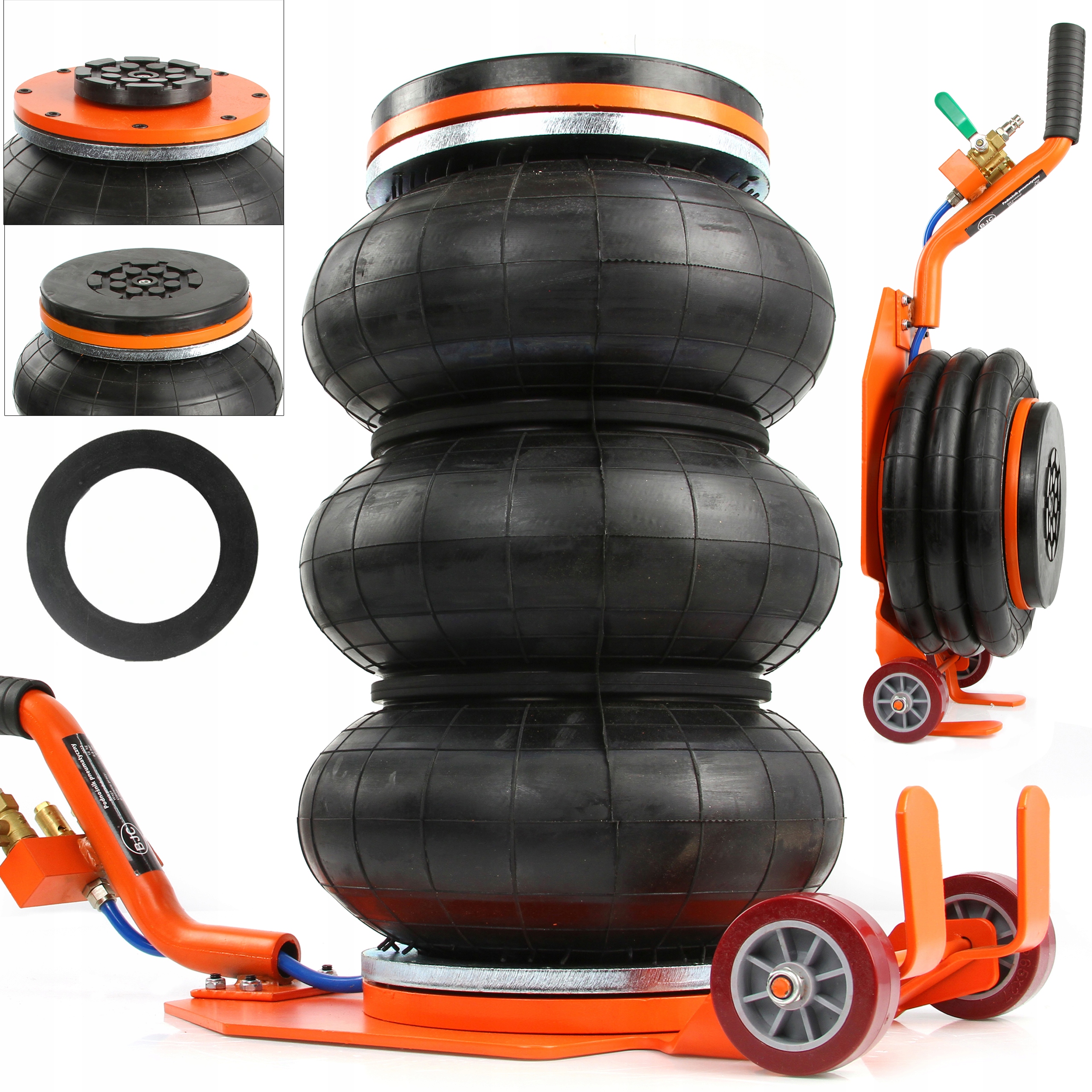 3500KG Pneumatický Vankúšový Zdvihák 3.5T Guma