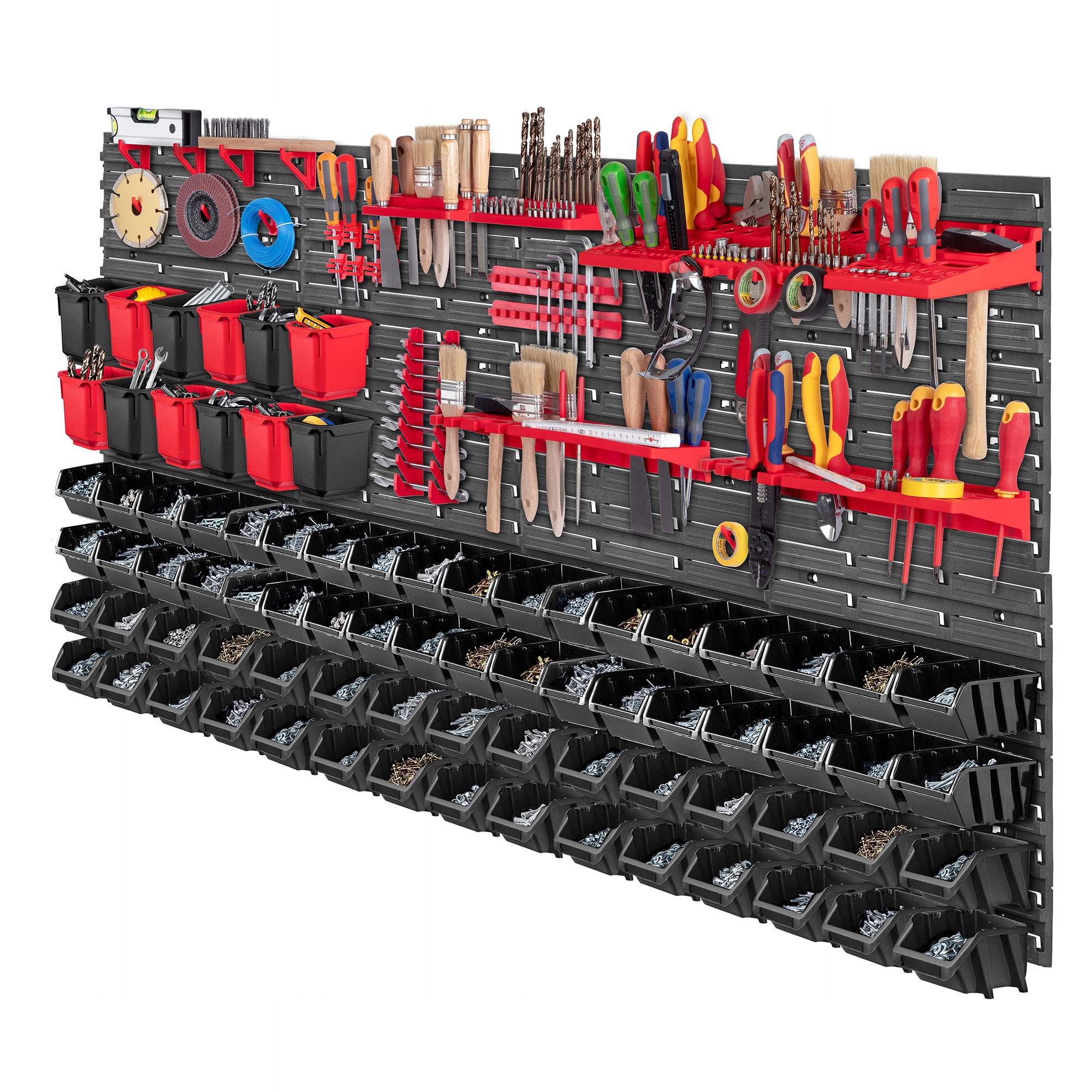 Tabuľa Na Náradie Pracovná Stena 156x78 cm 103KS Kyvety Regál Garáž