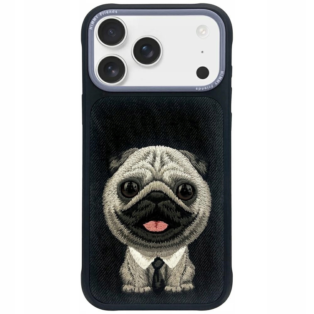 Pouzdro Nimmy Big Eyed Pet 2.0 Dog pro iPhone 17 Pro Max, černé