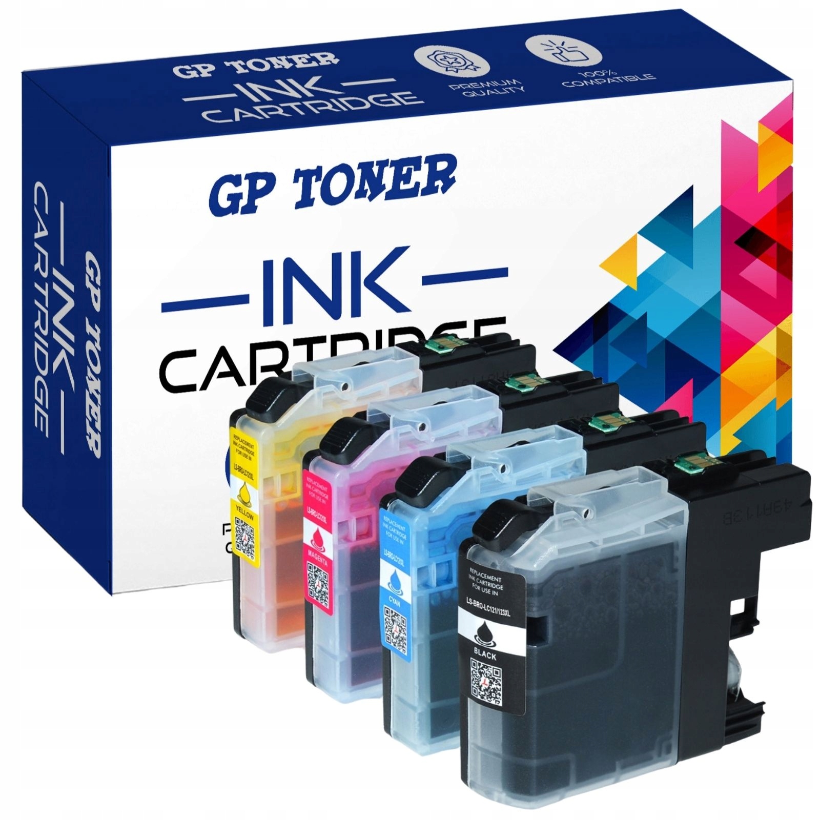 

4x Tusz Do Drukarki Brother DCP-J132W J152W LC123