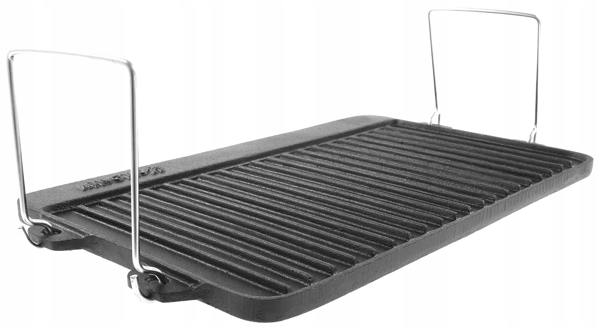 Płyta ŻELIWNA GRILL RUSZT 25x40 Patelnia Grillowa Kolor czarny