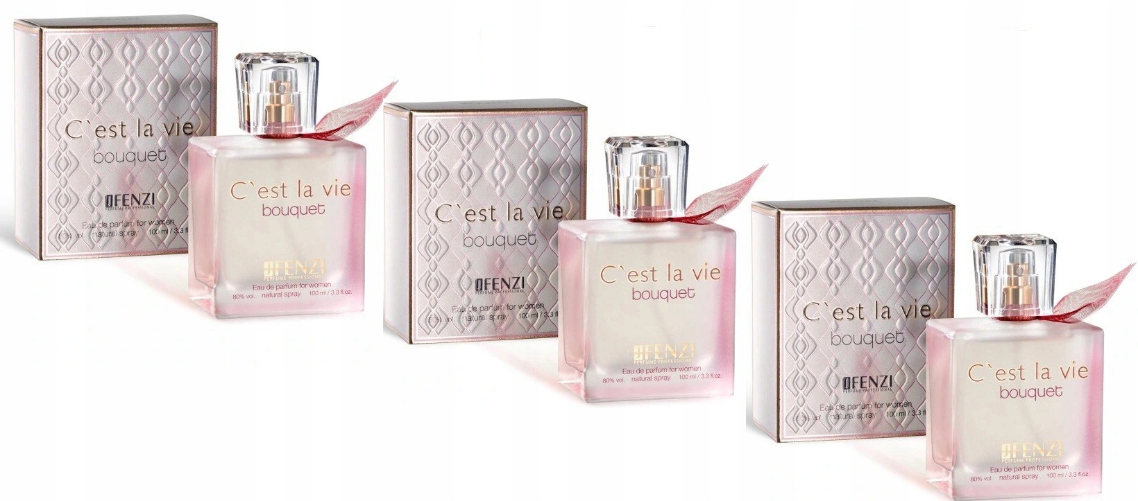 JFenzi C'est La Vie Bouquet Women 3x100ml Edp Dárek