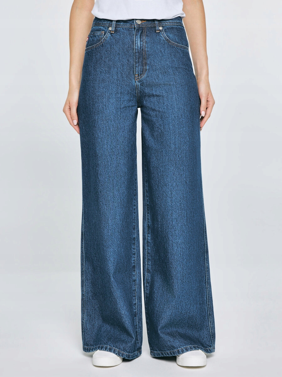 Big Star Dámské džíny s širokou nohavicí, tmavě modré, Emily 532 27/30