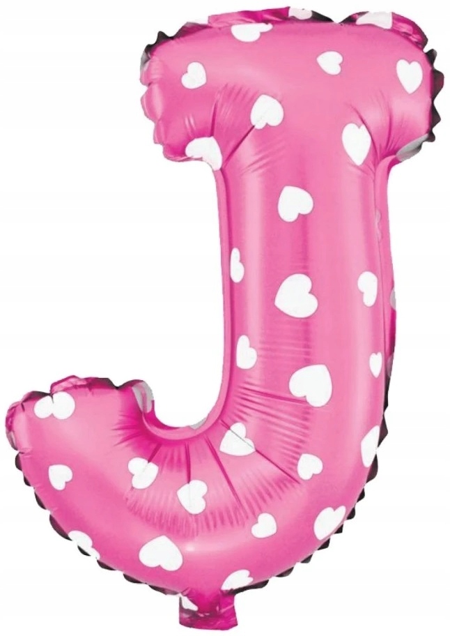 

Balon Litera J Różowy foliowy 80cm na urodziny