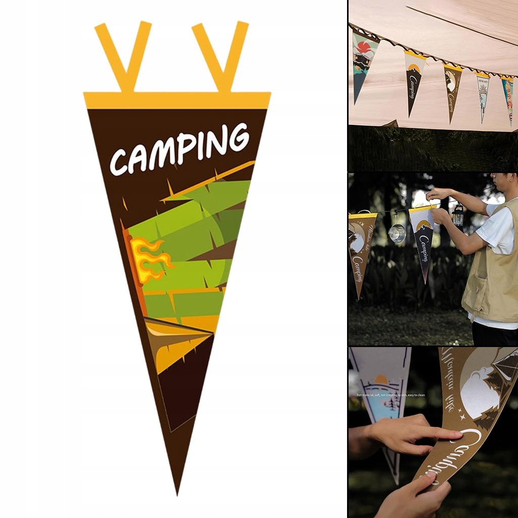 Outdoor Pennant Triangle Backpacking Marka Flameey