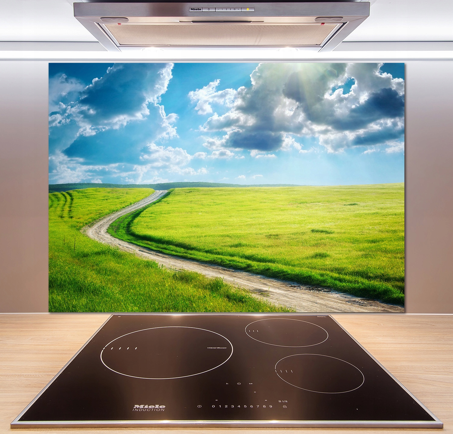 

Panel do kuchni Ścieżka na łące 100x70 cm + Klej