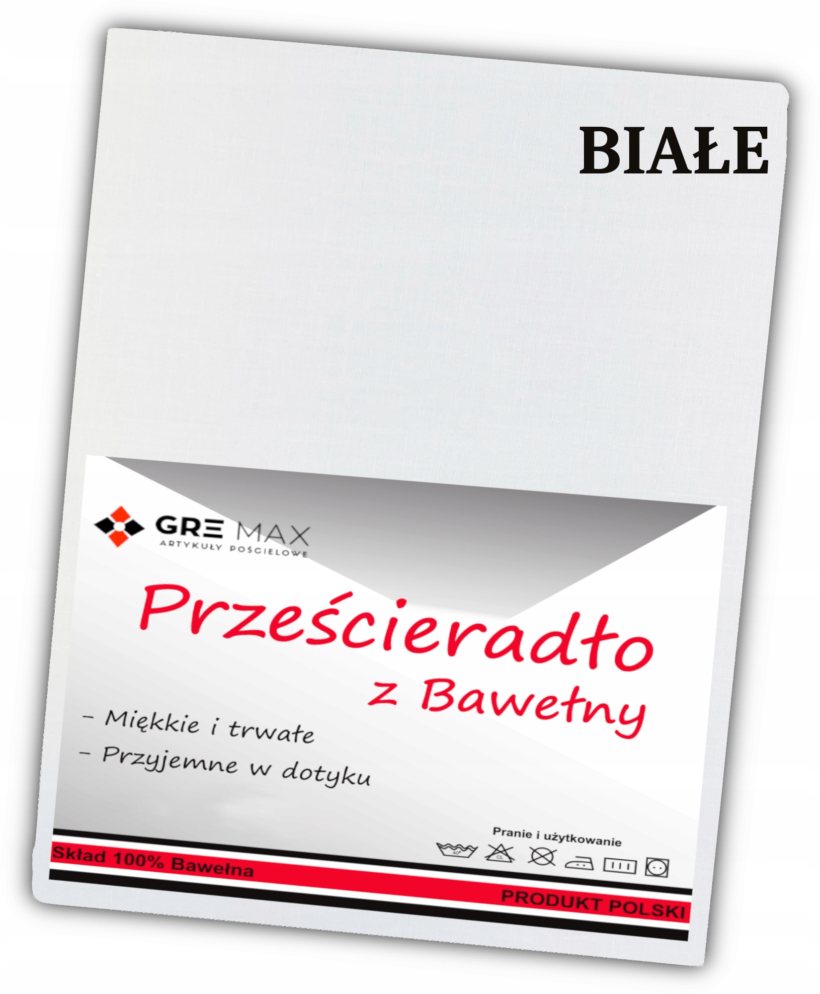 Prześcieradło tradycyjne 200x220 BEZ GUMKI POLSKIE EAN (GTIN) 5904169466958