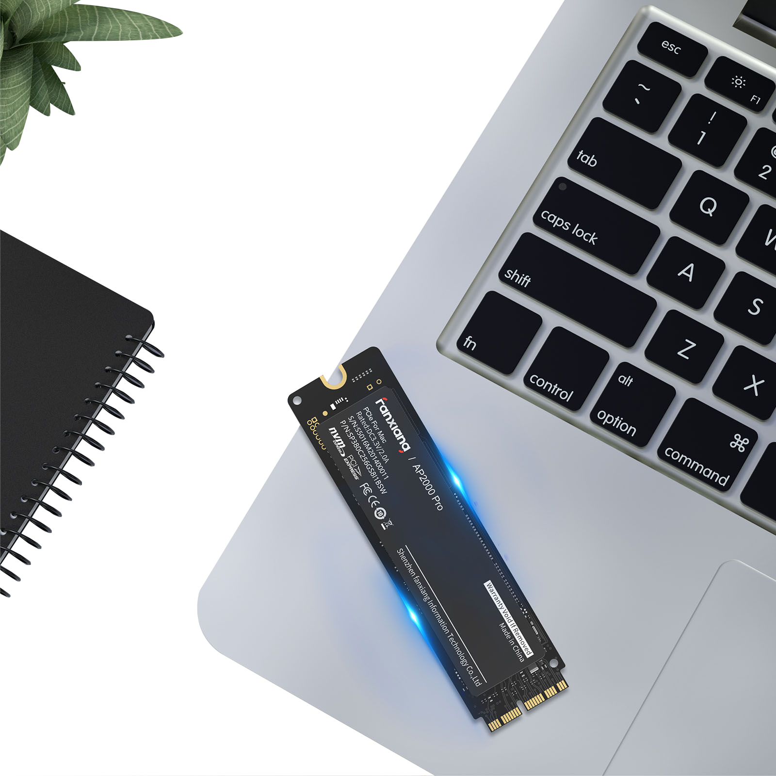 Dysk SSD Macbook Pro Air Fanxiang AP2000PRO 512GB M.2 PCIe 2012-2018 Apple Interfejs dysku M.2 PCIe