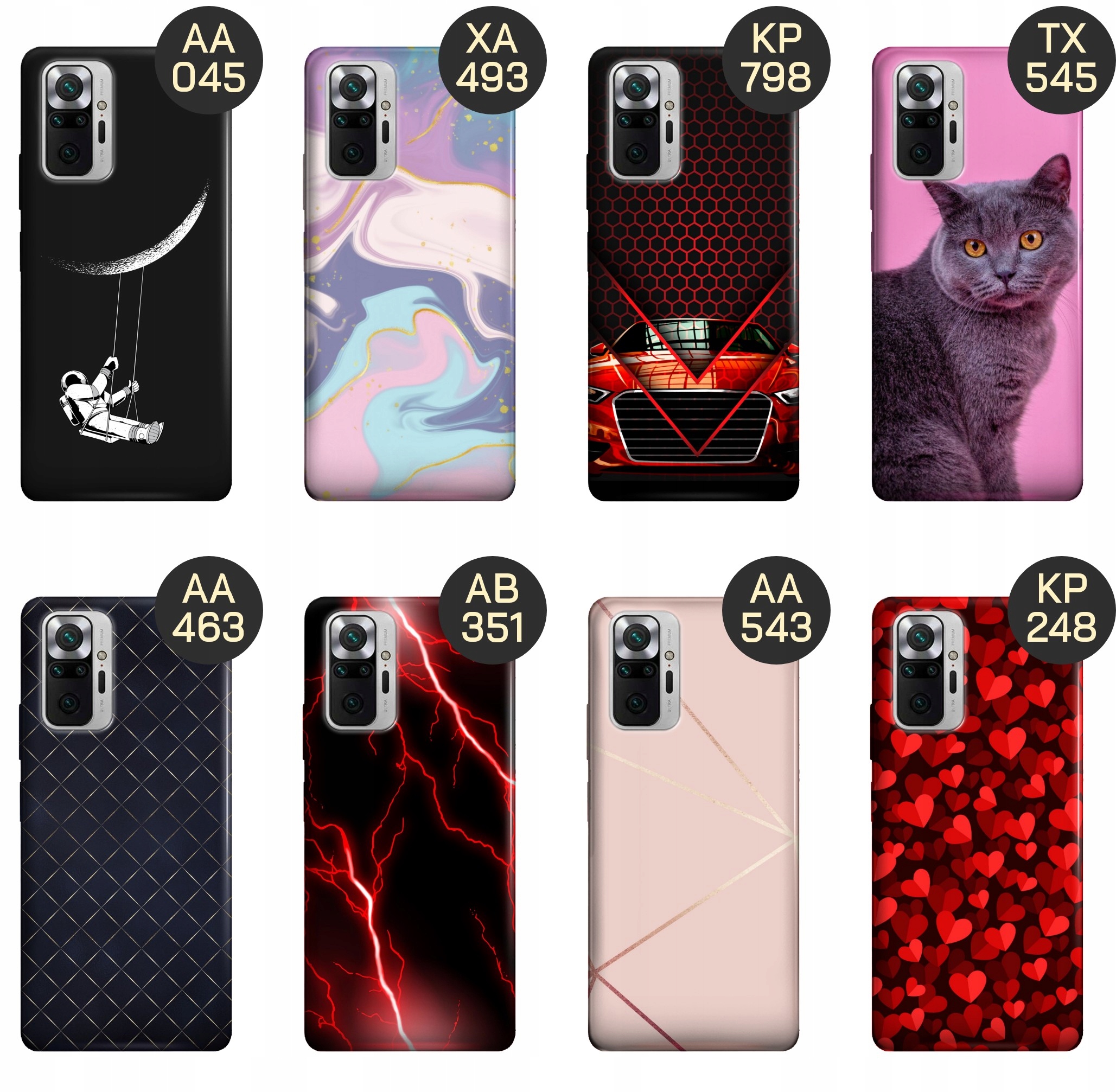 ETUI DO REDMI NOTE 10 PRO / 10 PRO MAX WZORY TOP100 DESIGN Z NADRUKIEM CASE Typ plecki