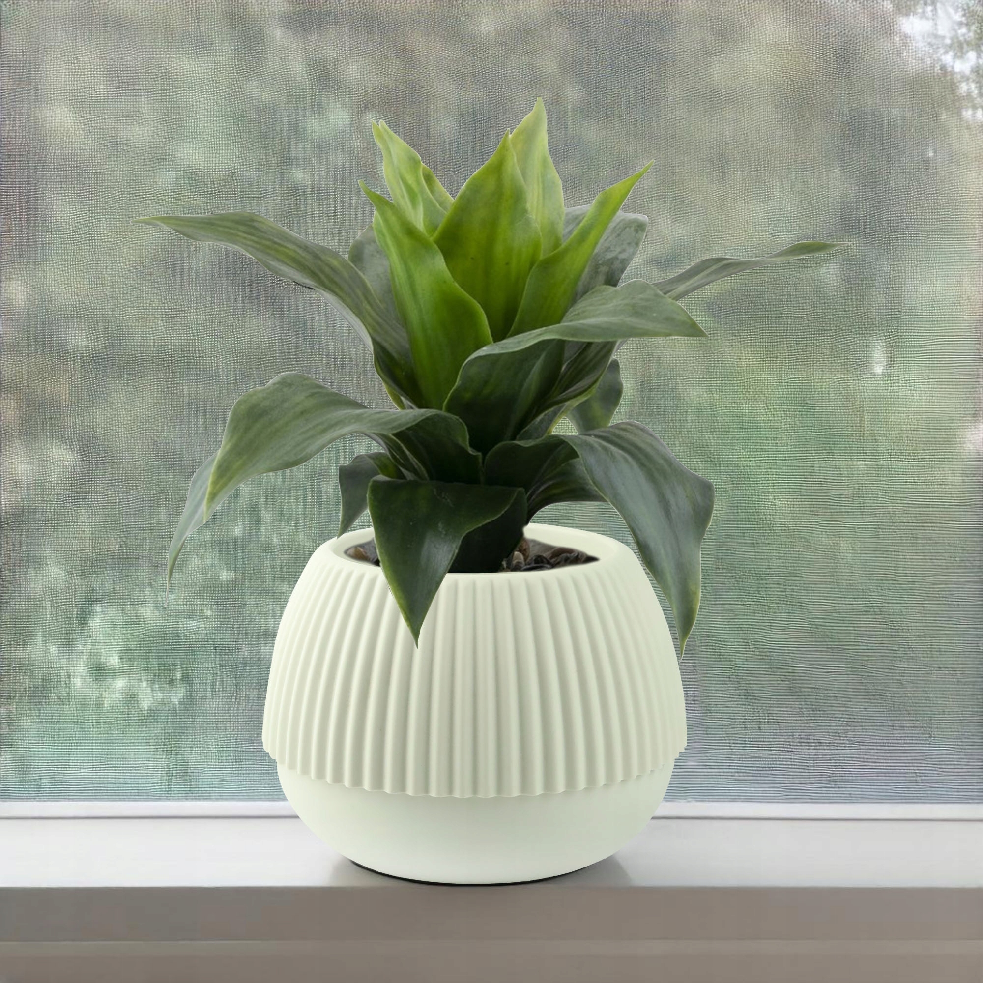 OSŁONKA NA KWIATKI DONICZKOWE OKRĄGŁA RYFLOWANA W STYLU BOHO Marka inna