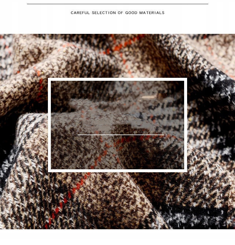 Męska Jednorzędowa Marynarka W Swobodną Kratę Marka bez marki