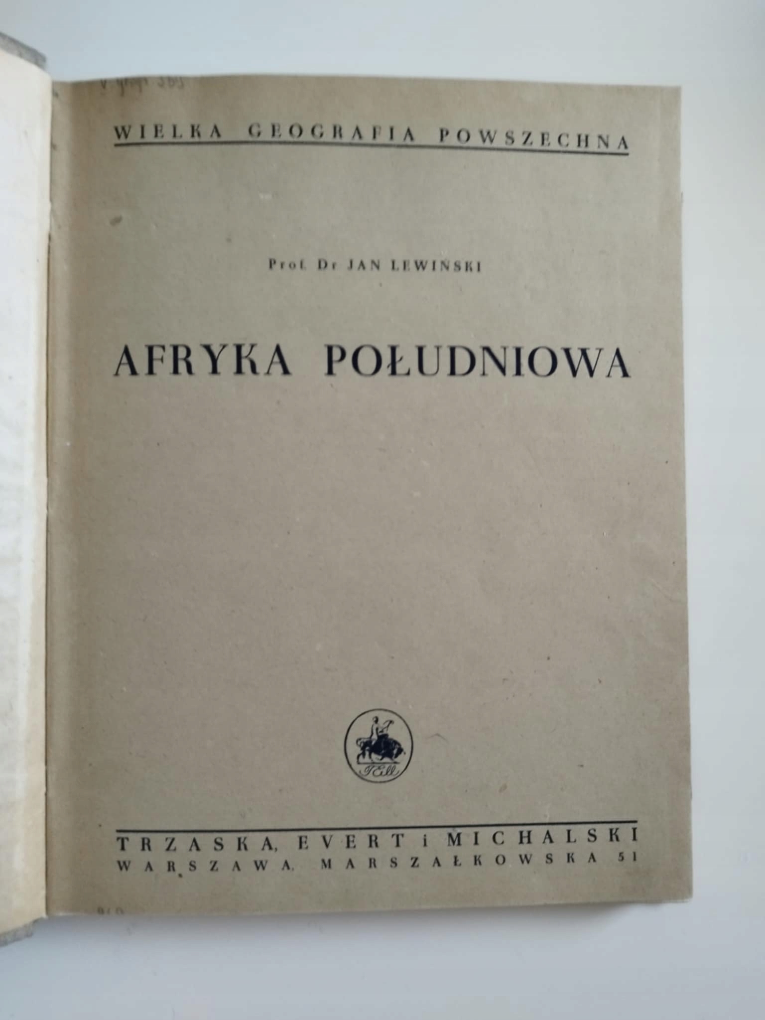 Jan Lewiński Afryka Południowa 1935