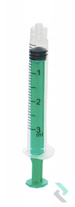 

Strzykawki 3 częściowe Luer-Lock 3 ml100 szt Zarys